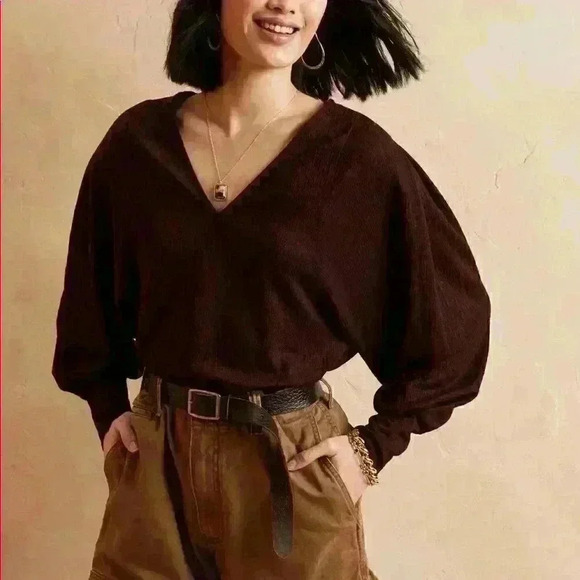 Banana Republic Cross Hatch Jacquard Top - Picture 1 of 12